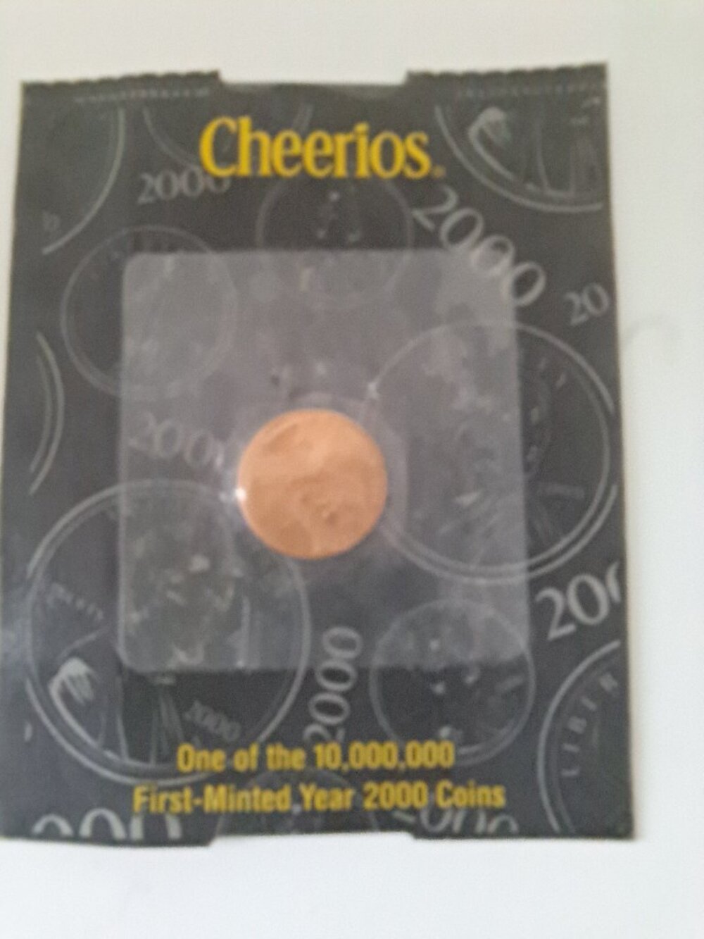 Cheerios Promotion 2000 First Minted Lincoln Penny Sealed Uncirculated Coin